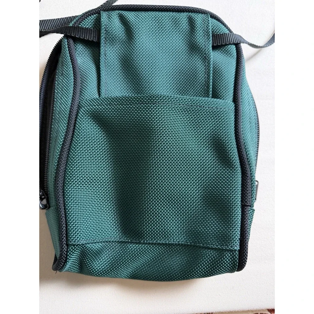 Vintage Kiva Durable Nylon Canvas Crossbody Bag 9X7 Inch Flight Travel Hiking